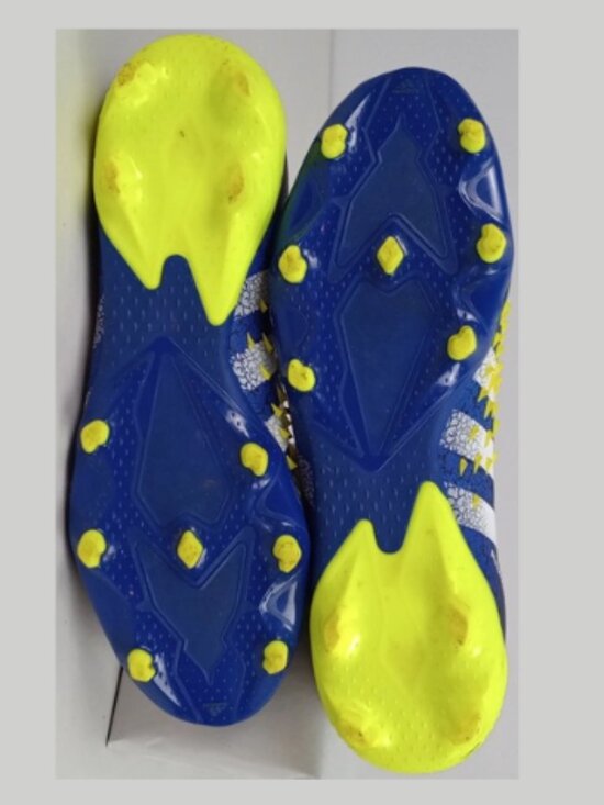 Adidas Mens 11 Predator Demonskin Neon Green Blue Black Football Soccer Cleats main image 9